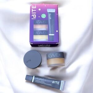 BITE BEAUTY Agave+ Nighttime Lip Therapy Intensive Lip Mask Lip Scrub Set RARE